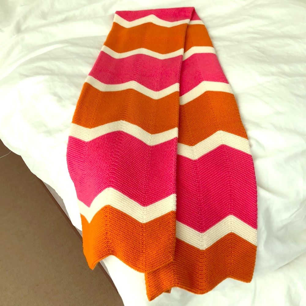 Long knit chevron Tory Burch scarf
